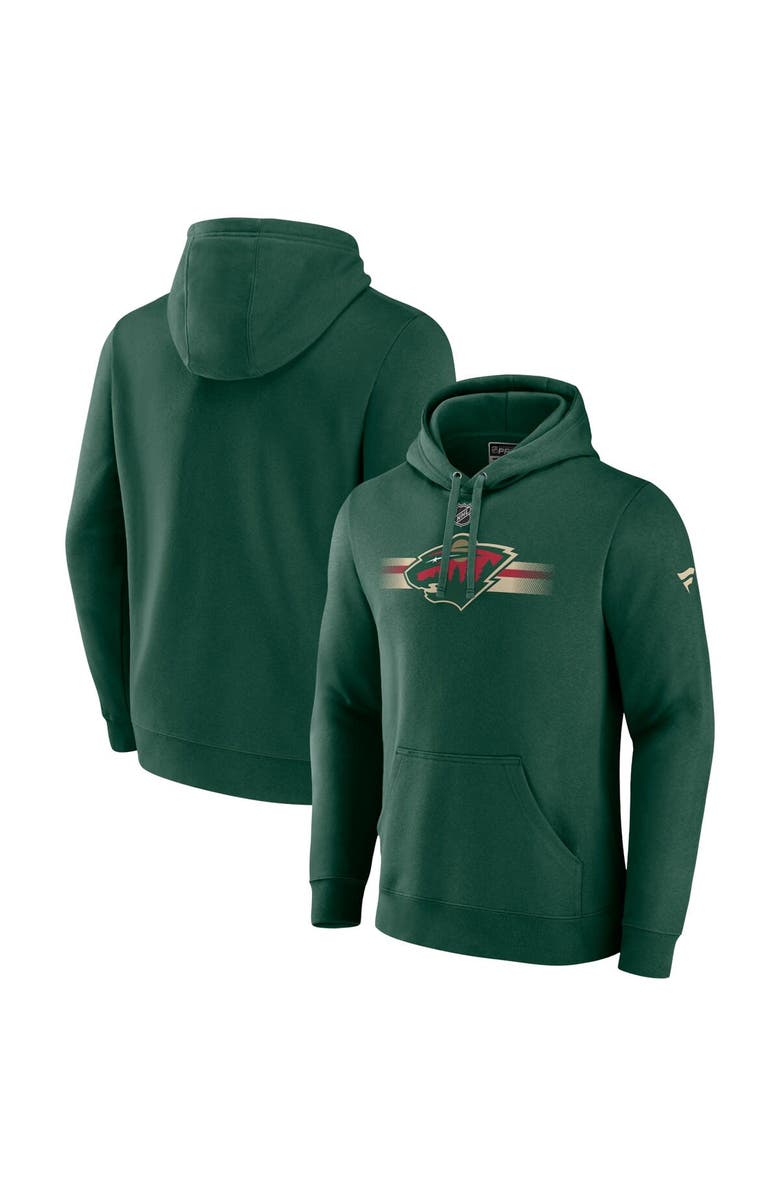 FANATICS Men's Fanatics Green Minnesota Wild Authentic Pro Secondary Pullover Hoodie, Alternate, color, Green