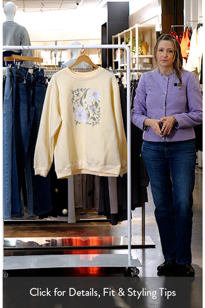 Flower Garden Graphic Sweatshirt video