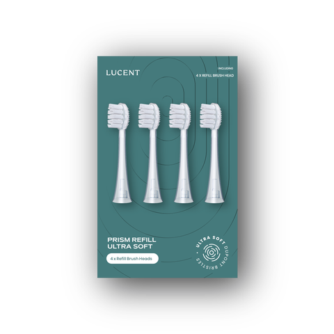 Prism Sonic Toothbrush Heads, 4 pack