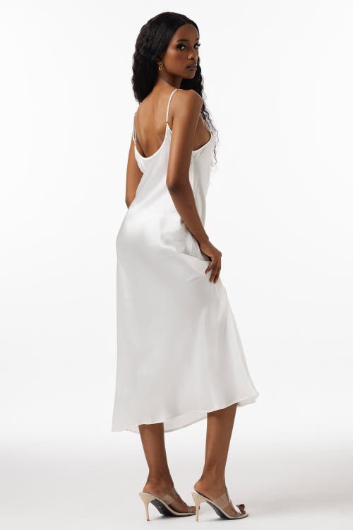 Silksilky Mulberry Silk Spaghetti Strap Long Nightgown