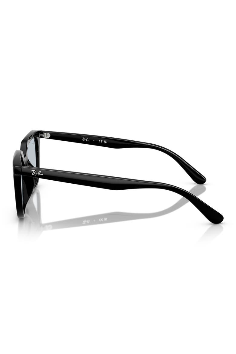 54mm Square Sunglasses, Alternate, color, BLACK