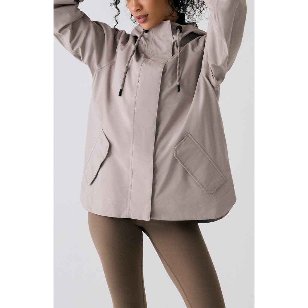 Lole Lachine Oversize Rain Coat In Gray