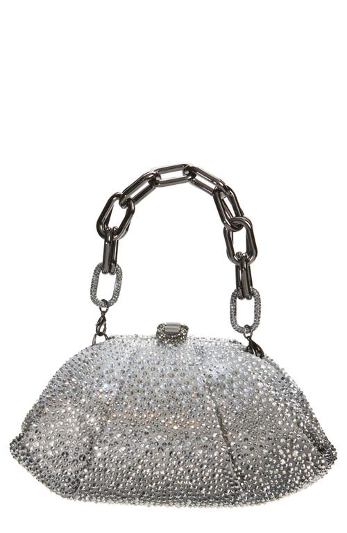 Judith Leiber Gemma Crystal Embellished Dégradé Clutch in Ebonized Platinum 