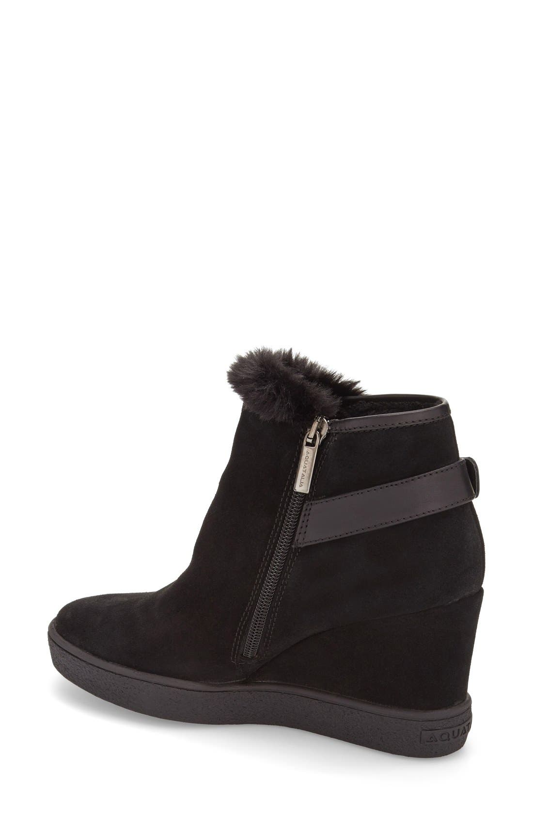 Aquatalia 'Cameron' Weatherproof Wedge Bootie, Alternate, color, 