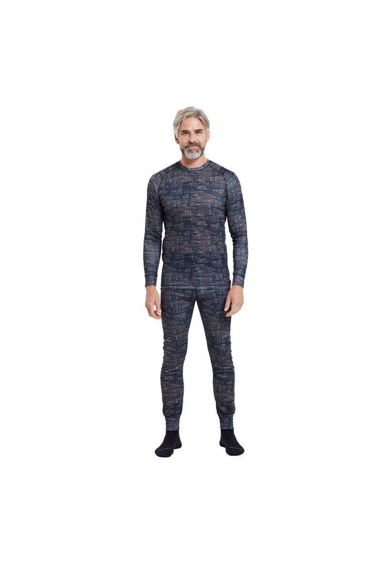 Talus Printed Long-Sleeved Thermal Top, Alternate, color, Black