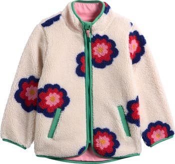 Mini Boden Kids' Eden Floral Fleece Jacket | Nordstrom