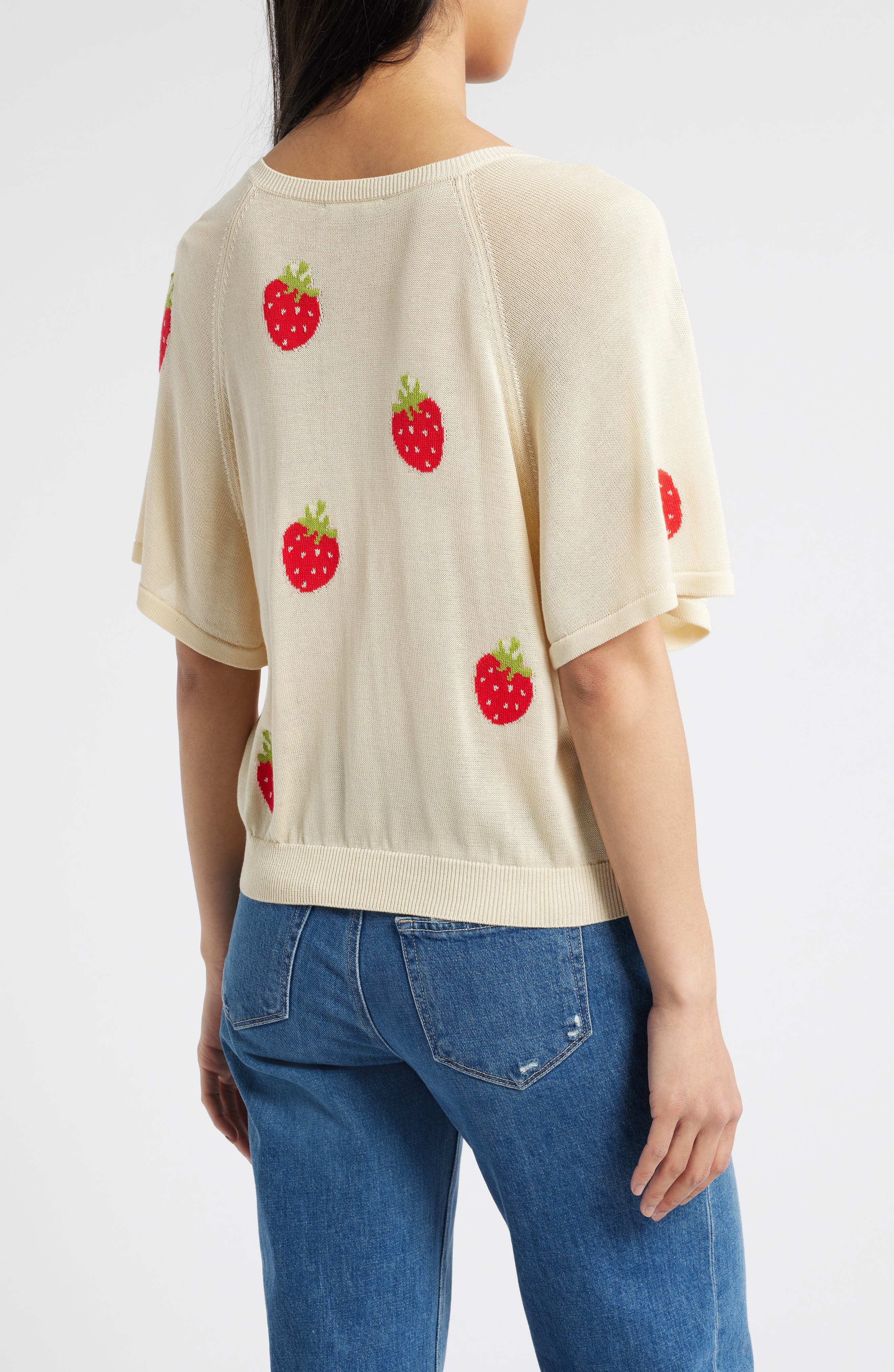 V-Neck Batwing Sweater - image 2