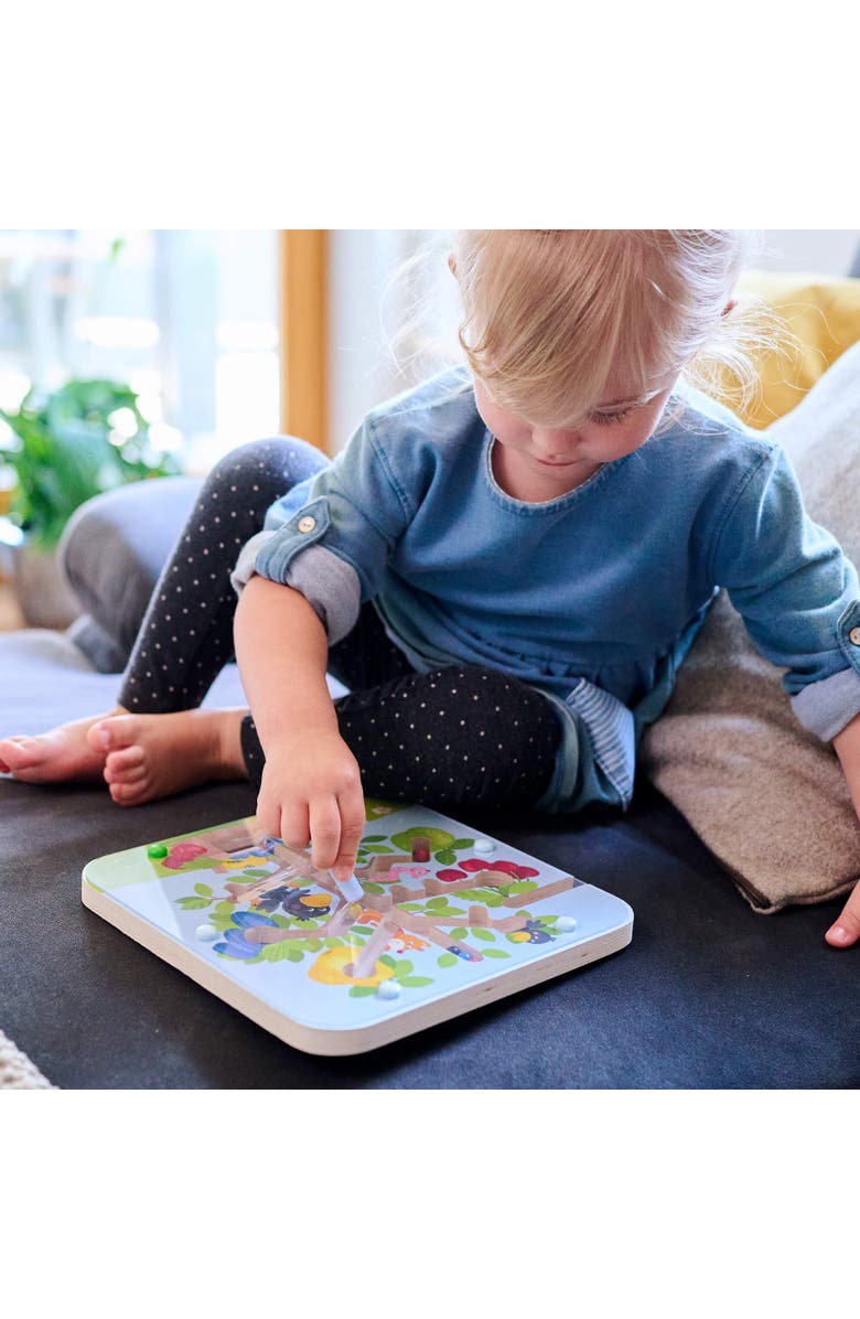HABA Busy Board for Toddlers 2-4 Orchard Magnetic Maze Puzzle Game, Toddler Travel Toys & Montessori Toys, Alternate, color, Multi
