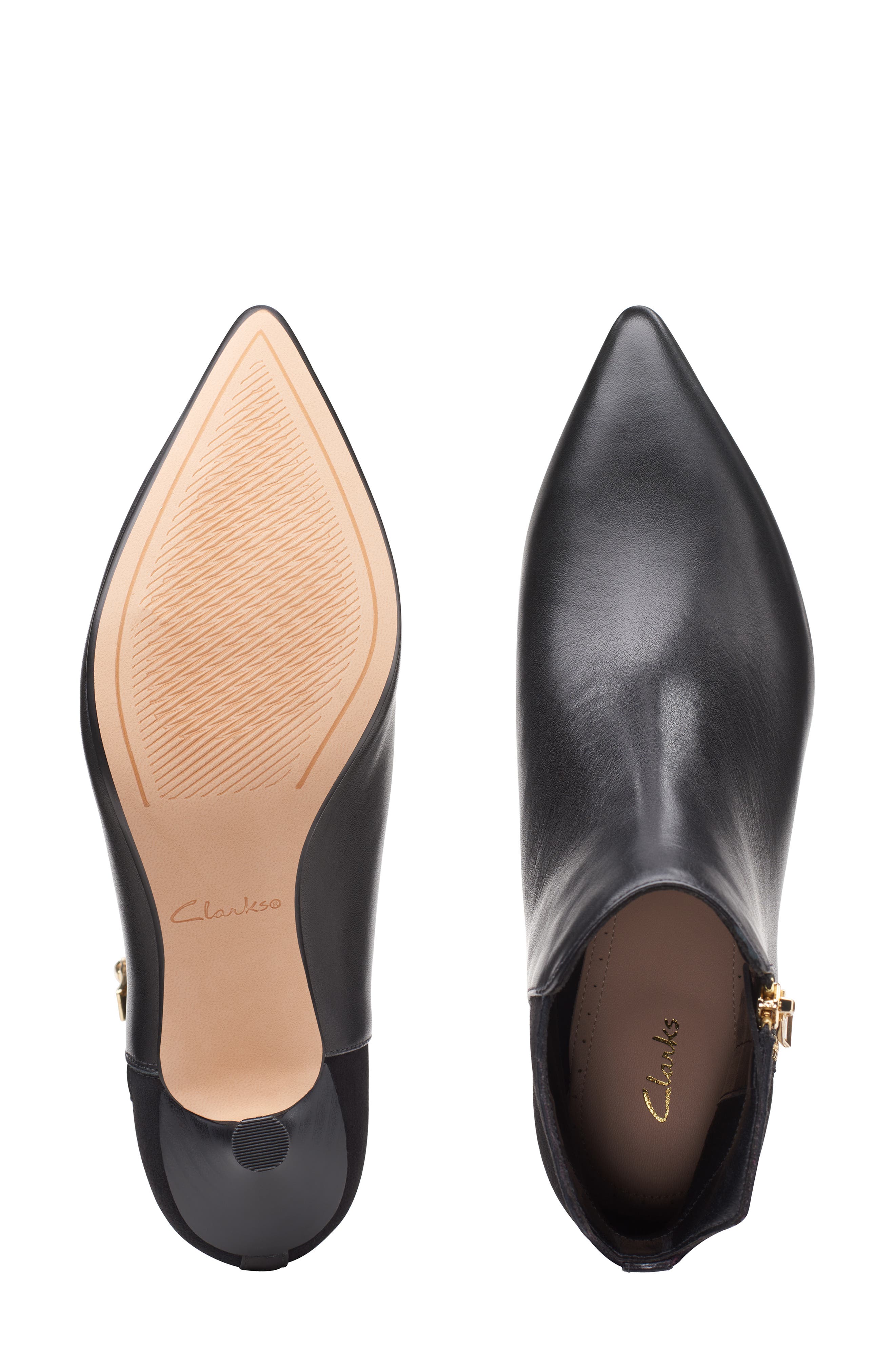 Clarks<sup>®</sup> Violet Zip Bootie, Alternate, color, 