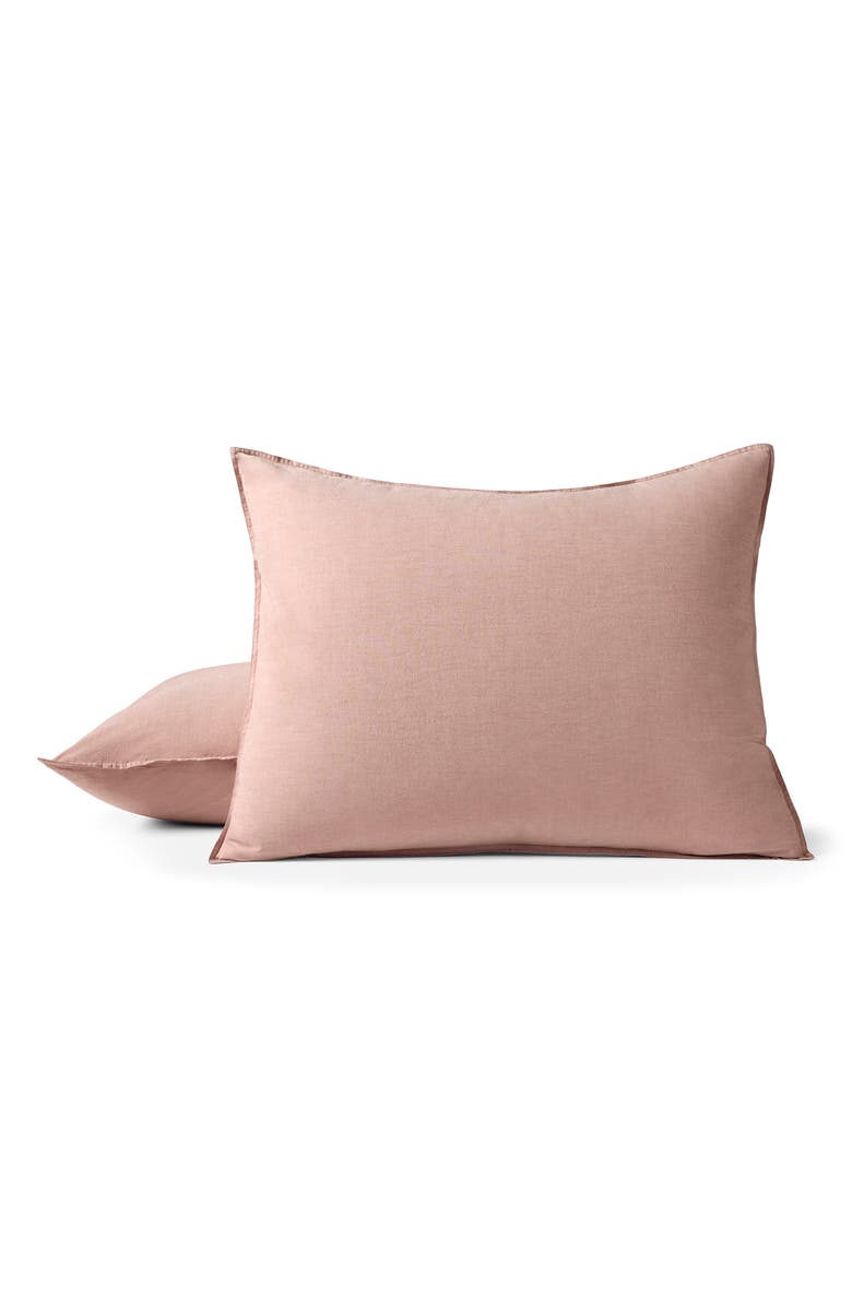 Coyuchi Crinkled Organic Cotton Percale Pillow Sham, Main, color,