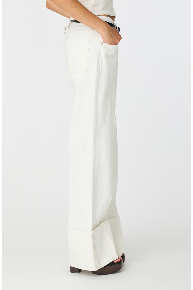 Ida Selvedge Seamed Wide Leg Jeans, Alternate, color, CLOUD