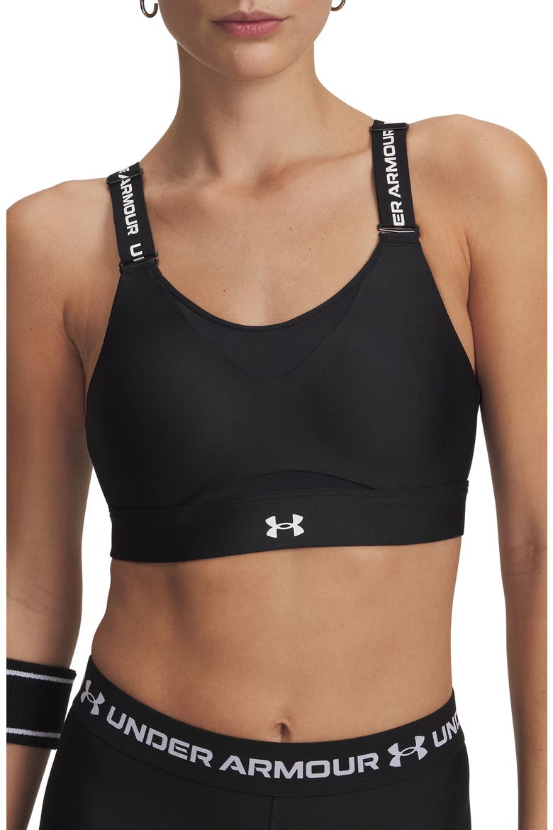 Infinity High 2.0 Sports Bra, Main, color, BLACK / / WHITE