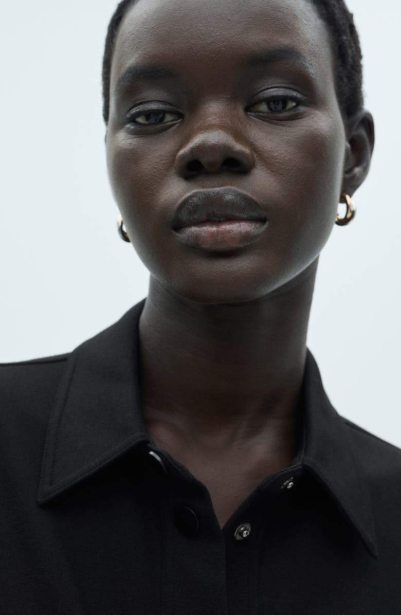 MANGO Oversize Snap Front Vest, Alternate, color, 