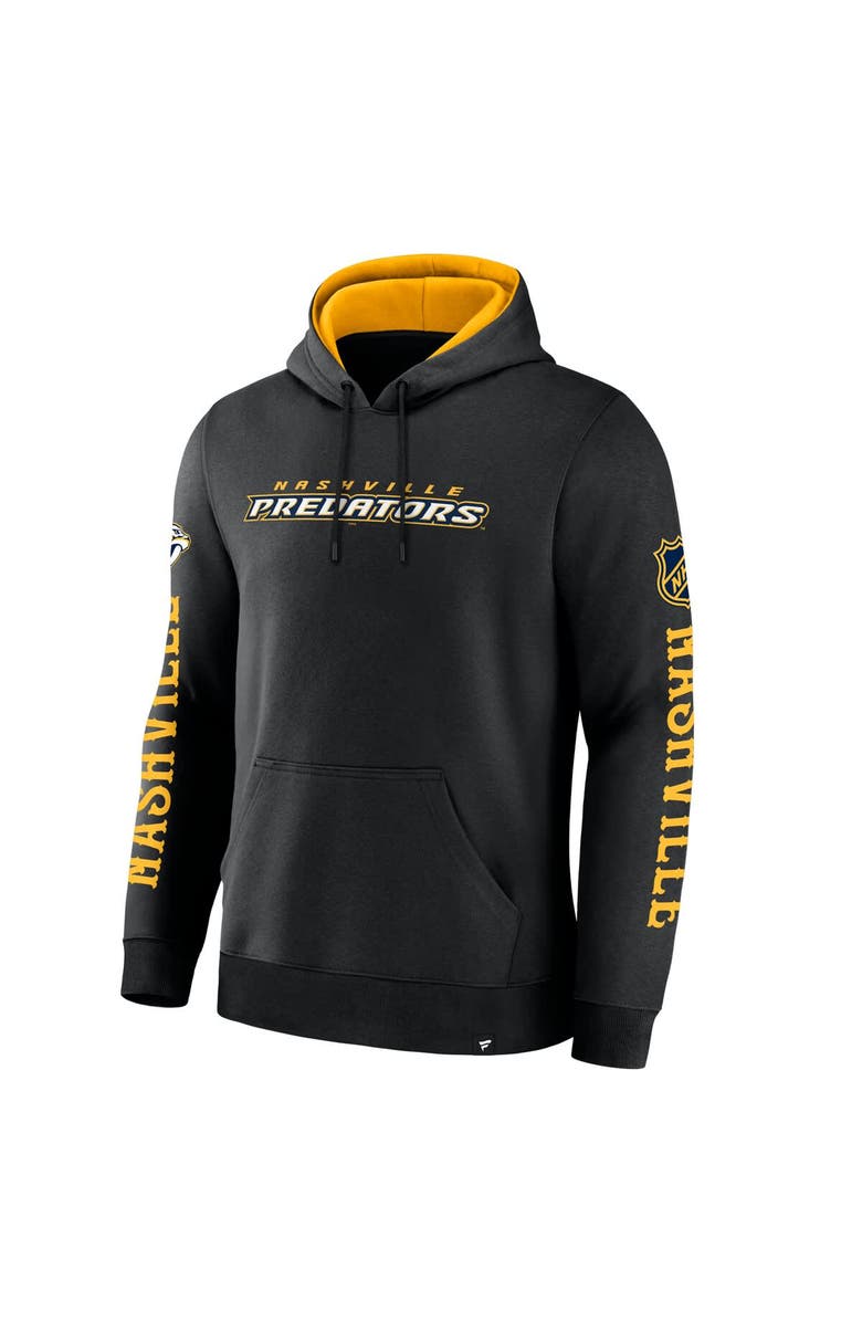 FANATICS Men's Fanatics Black Nashville Predators Big City Legacy Fleece Pullover Hoodie, Alternate, color, Black
