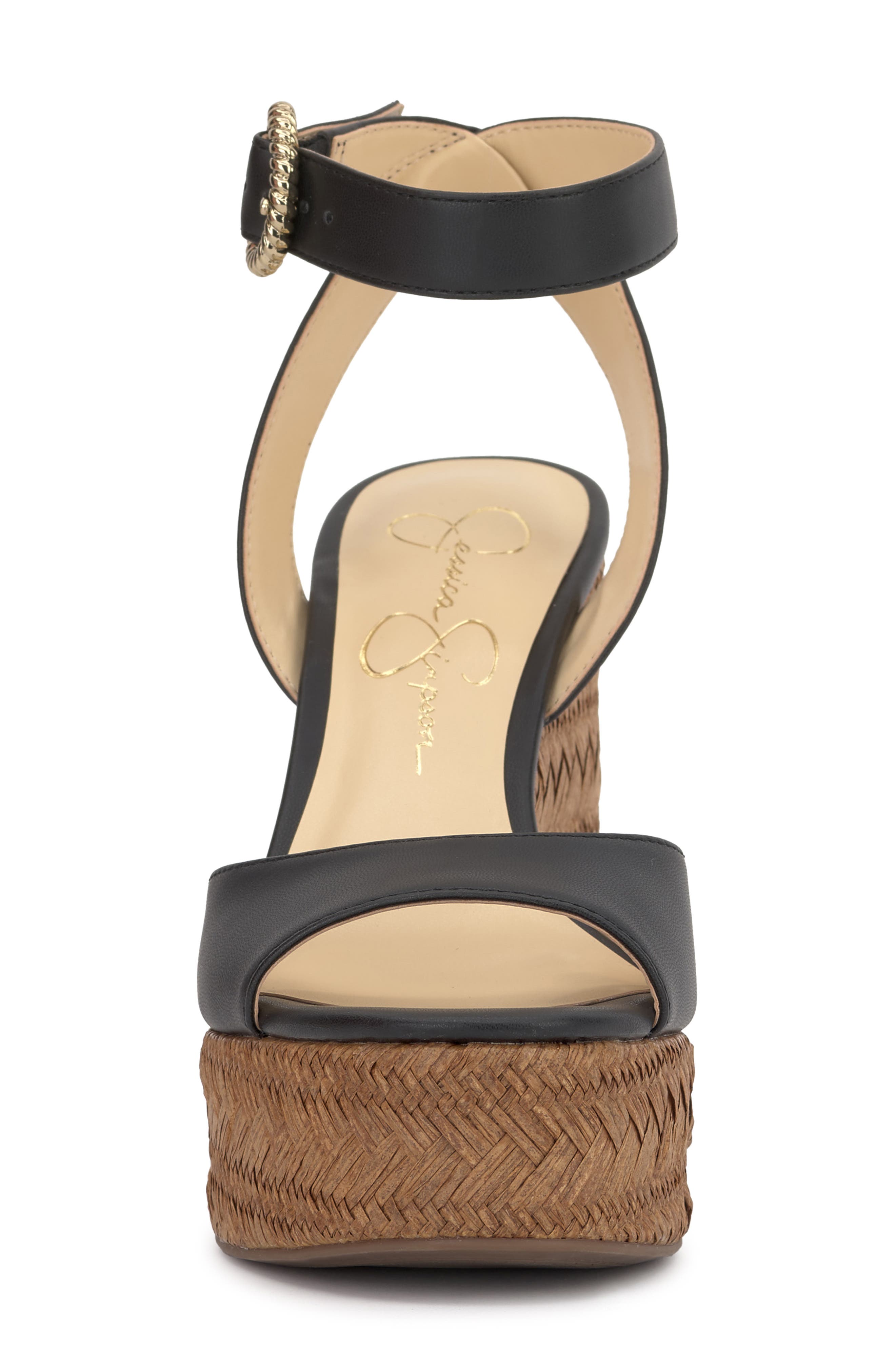 Jessica Simpson Kamindi Platform Wedge Sandal, Alternate, color, Black