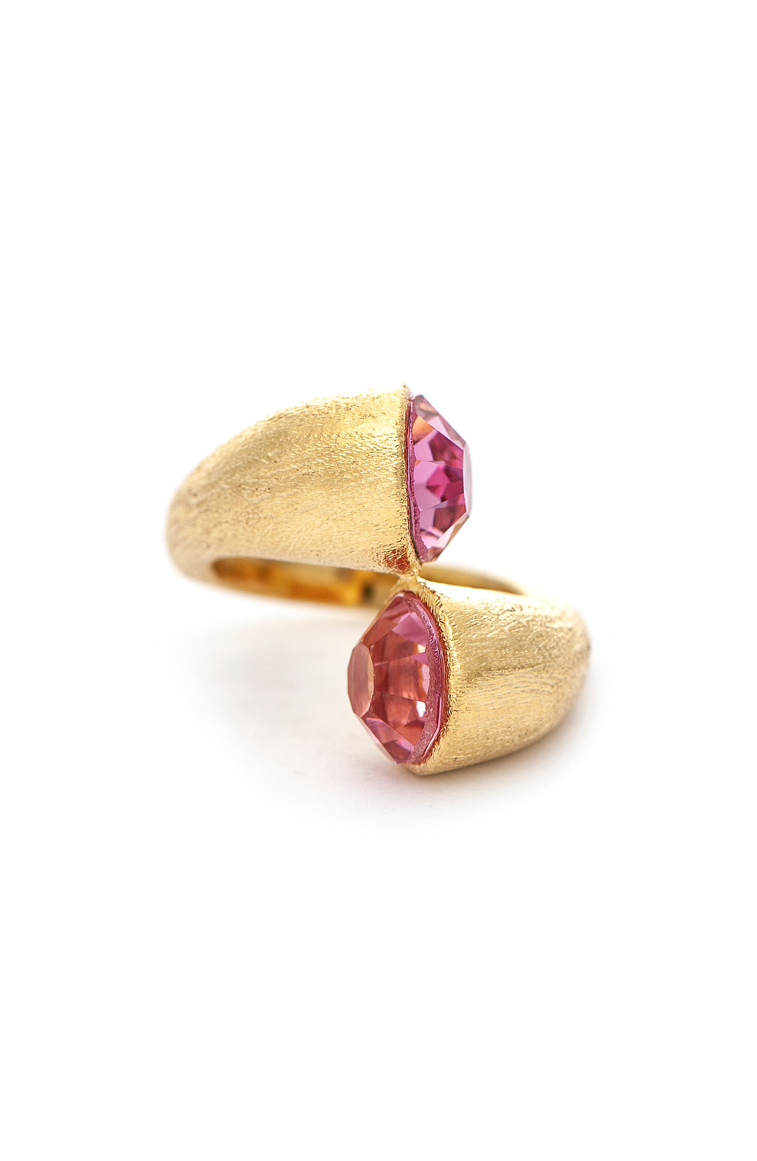 RIVKA FRIEDMAN Blush Crystal Bypass Ring (Women) | Nordstromrack