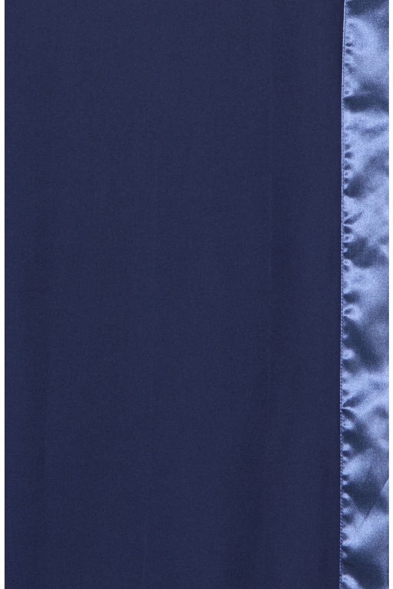 Oversize Chiffon Border Scarf, Alternate, color, NAVY EVENING
