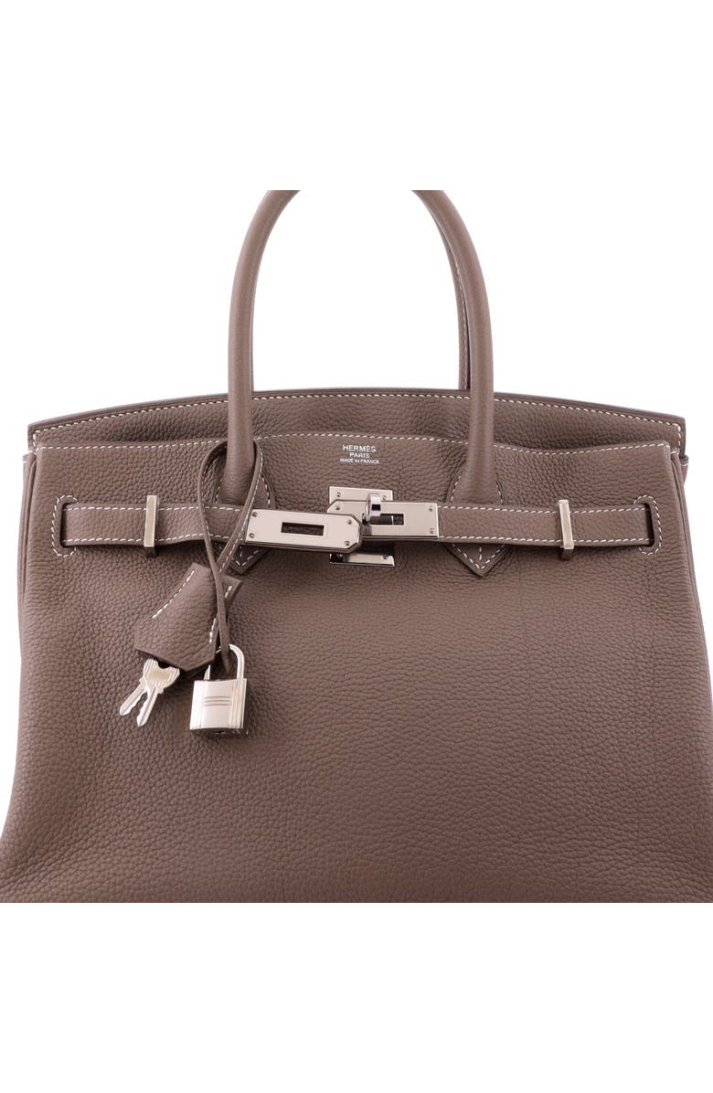 Pre-Owned Hermes Birkin Handbag Grey Togo with Palladium Hardware 30, Alternate, color, Etoupe