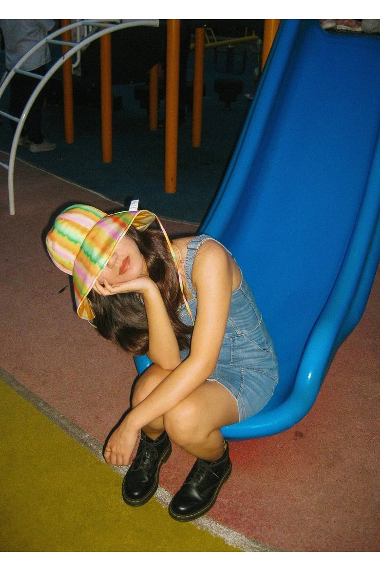 "Day Dream" Reversible Sun Hat, Alternate, color, Rainbow