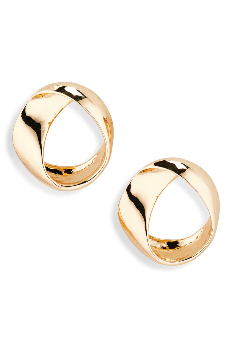 Statement Swirl Earrings, Main, color, GOLD
