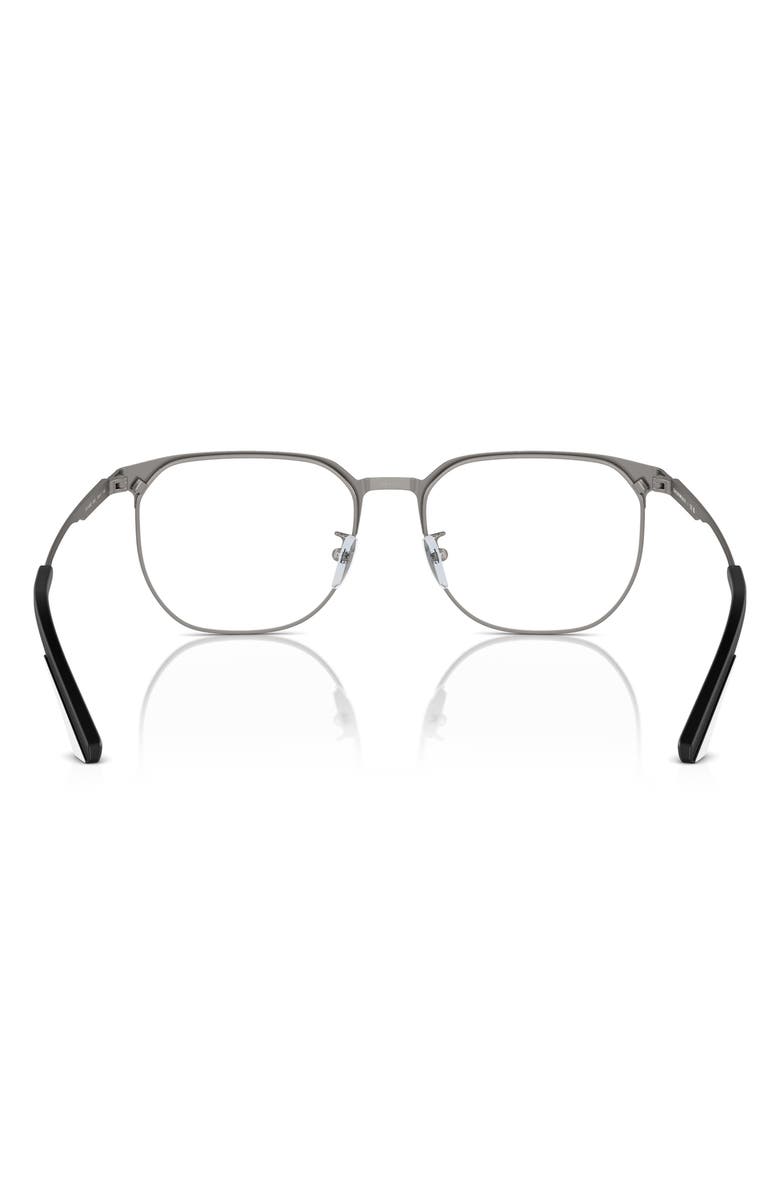 Emporio Armani 54mm Phantos Optical Glasses, Alternate, color, Black / Gunmetal / Demo Lens