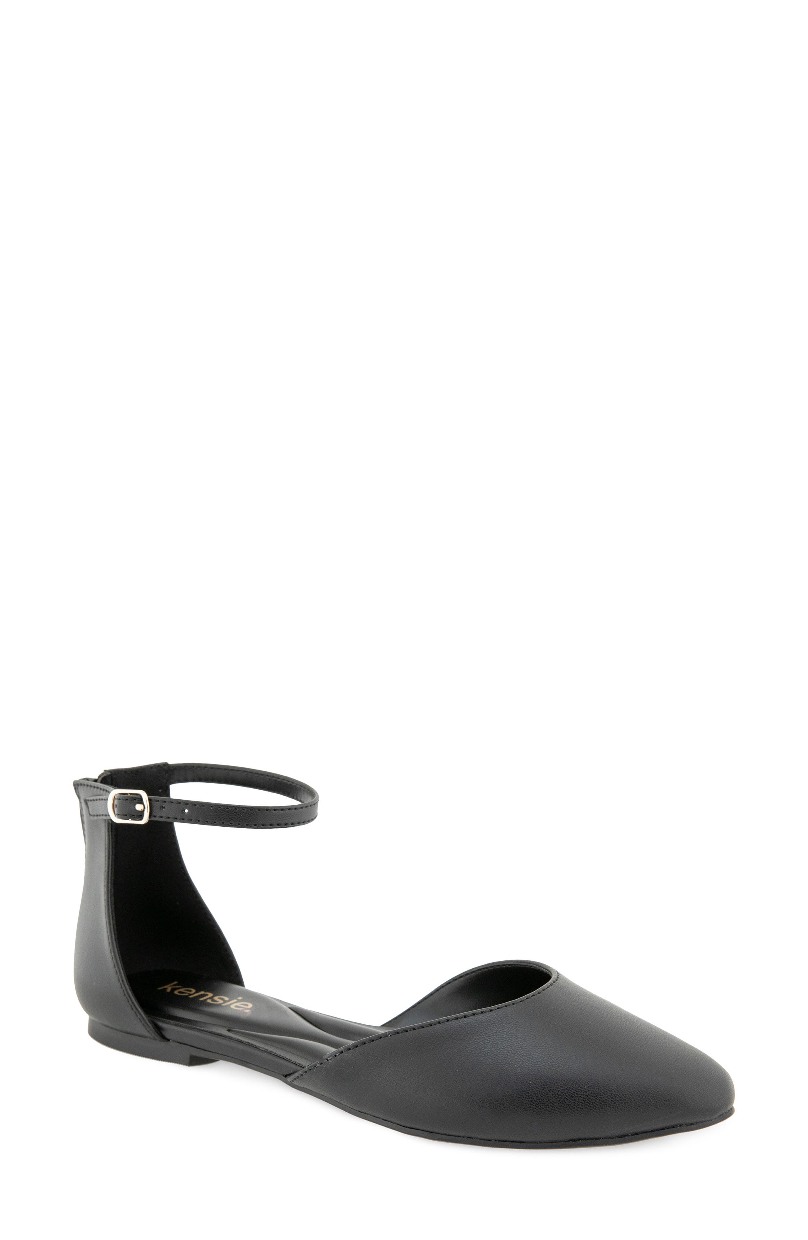 Gaeta Ankle Strap Pointed Toe Flat