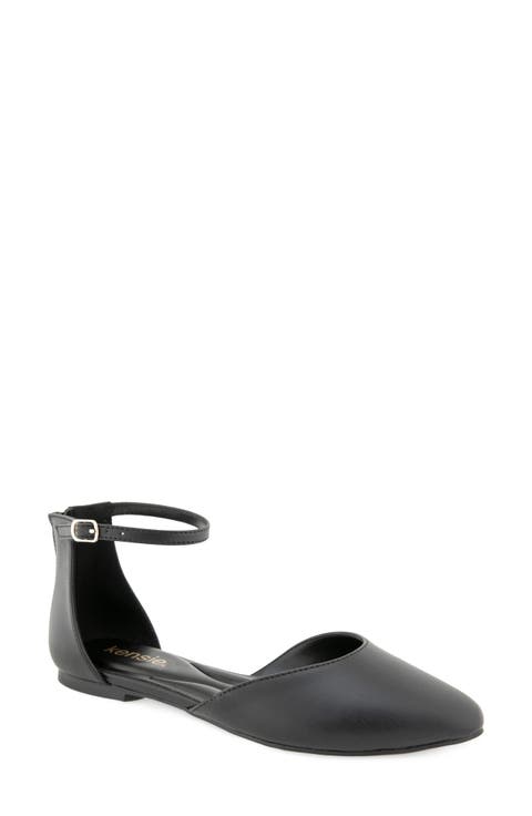Gaeta Ankle Strap Pointed Toe Flat