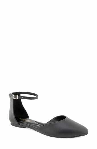 Gaeta Ankle Strap Pointed Toe Flat