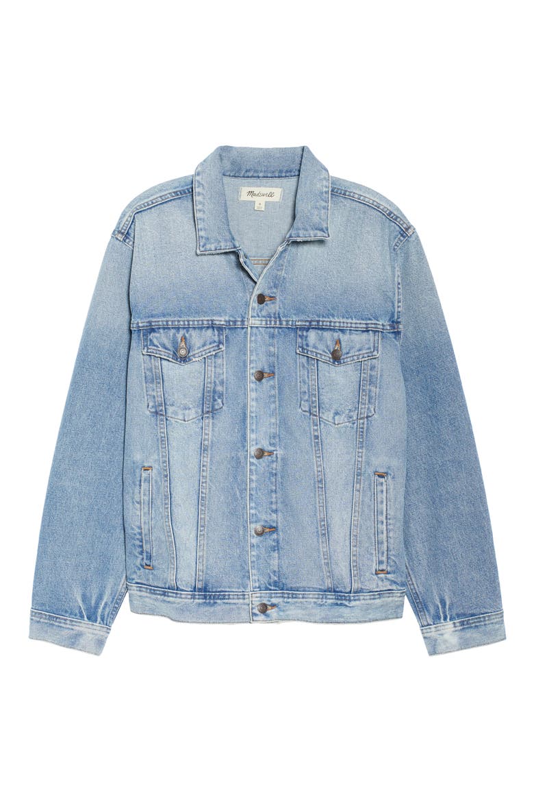Manitoba Wash Oversize Jean Jacket, Alternate, color, MANATOBA