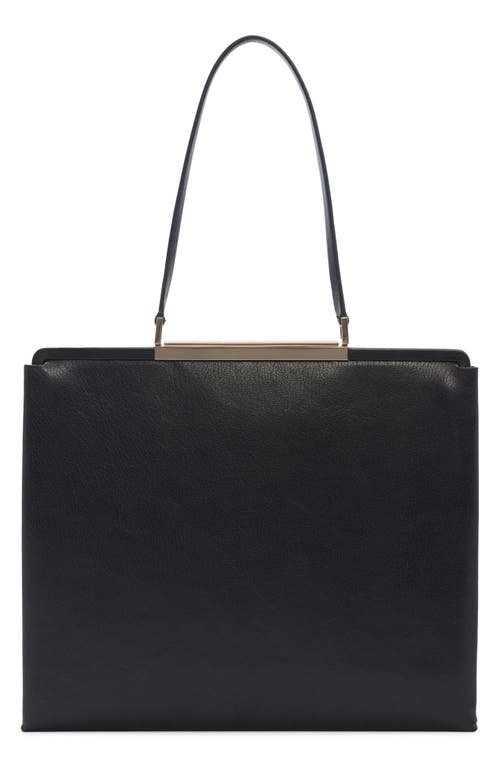 Tom Ford Supple Grained Leather Shoulder Bag In Black