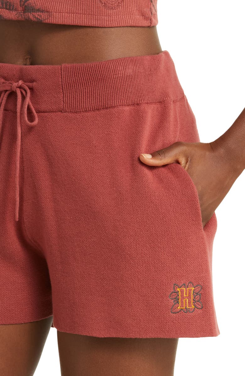 HONOR THE GIFT Cotton Jacquard Drawstring Shorts, Alternate, color,