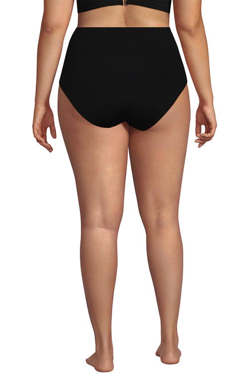 LANDS' END LANDS' END CHLORINE RESISTANT PINCHLESS HIGH WAISTED BIKINI BOTTOMS