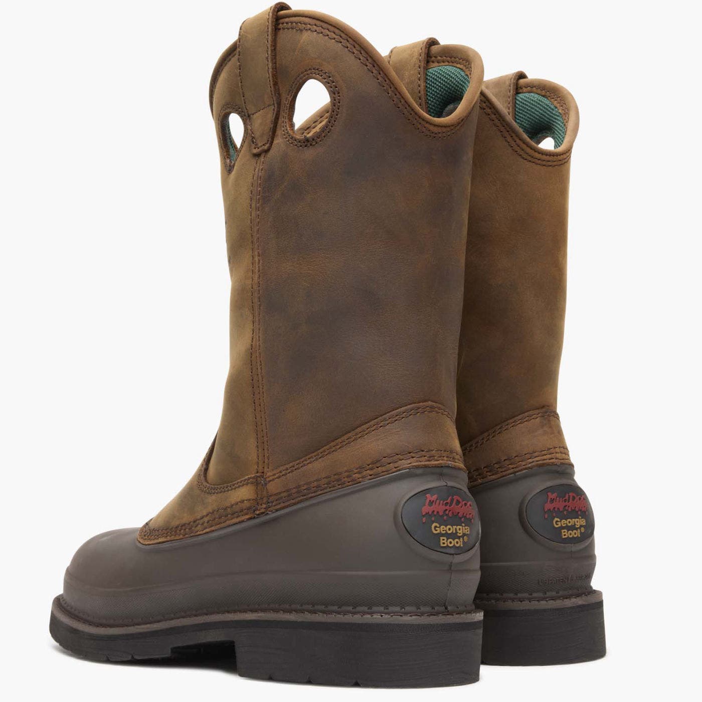 Georgia Boot Wellington Work Boot, Alternate, color, Mississippi Brown