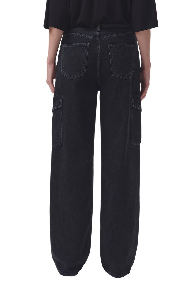 Minka Wide Leg Cargo Jeans, Alternate, color, SPIDER