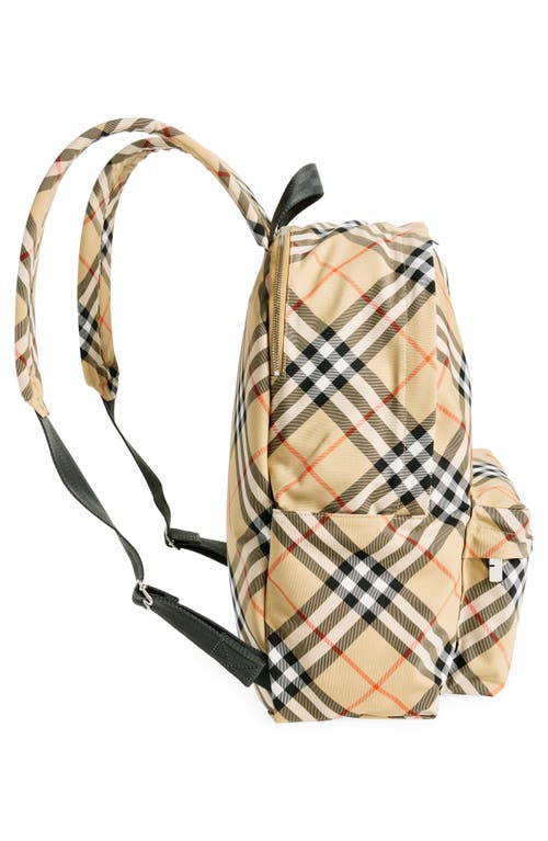 Burberry Men's Check Backpack In Sand