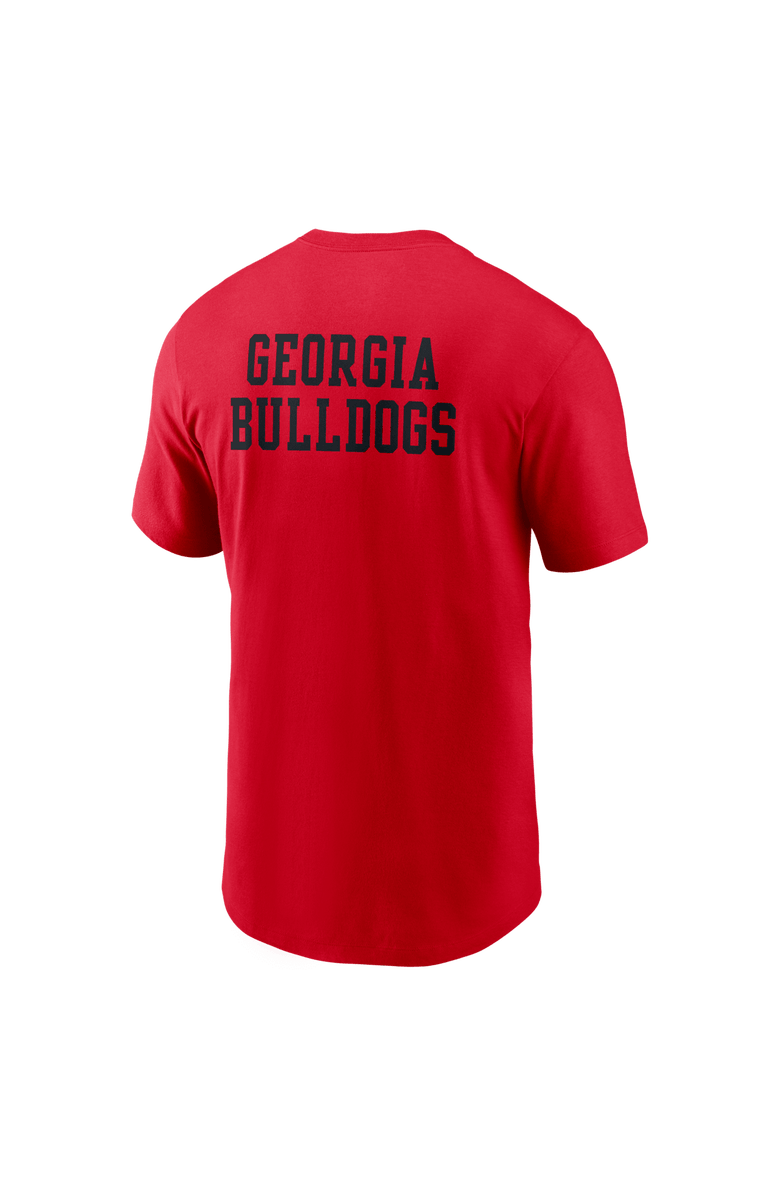 Nike Men's Nike Red Georgia Bulldogs 2-Hit Stacked T-Shirt, Alternate, color, Red