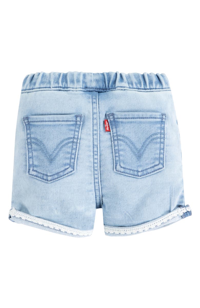 Levi's<sup>®</sup> Dobby Lace Trim Denim Shorts, Alternate, color,