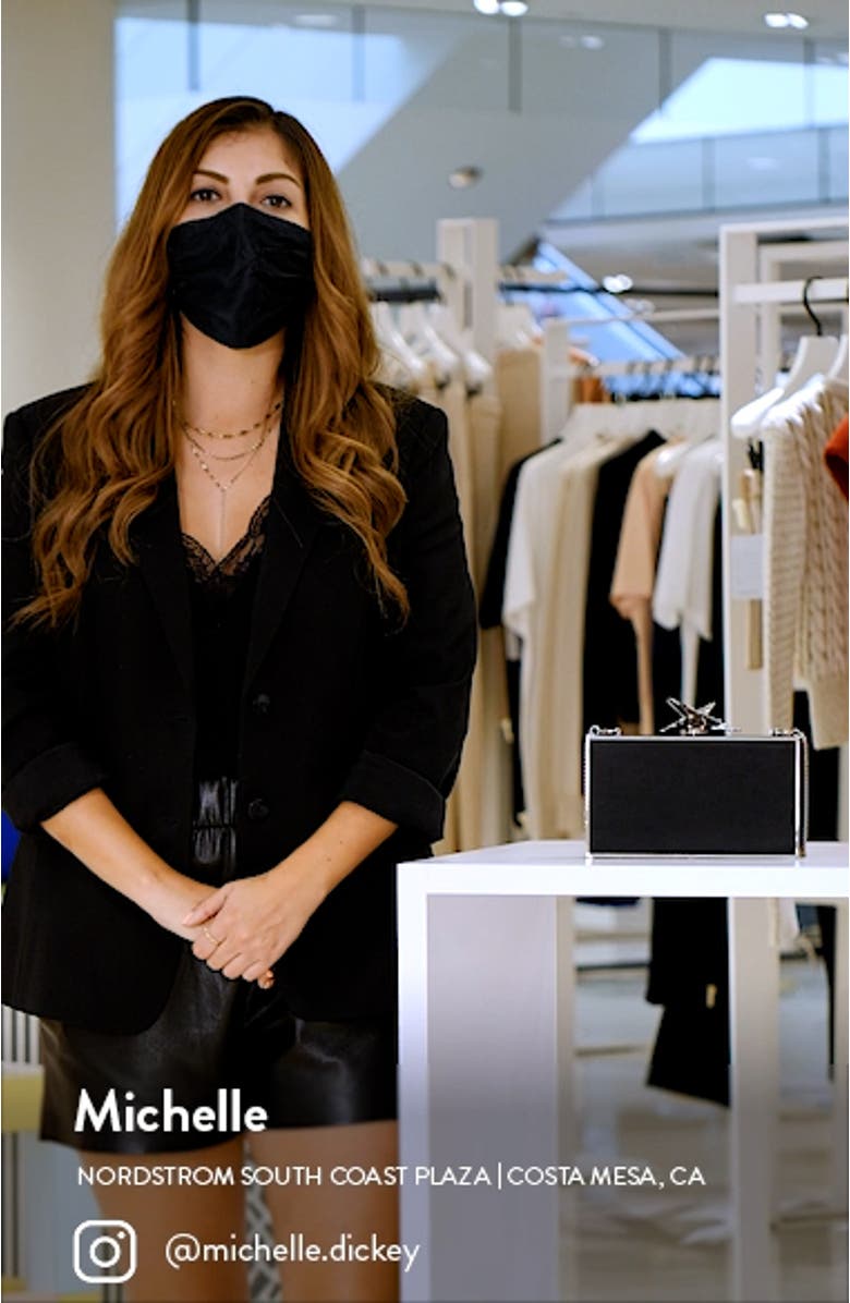 Clara Butterfly Clasp Box Clutch, sales video thumbnail