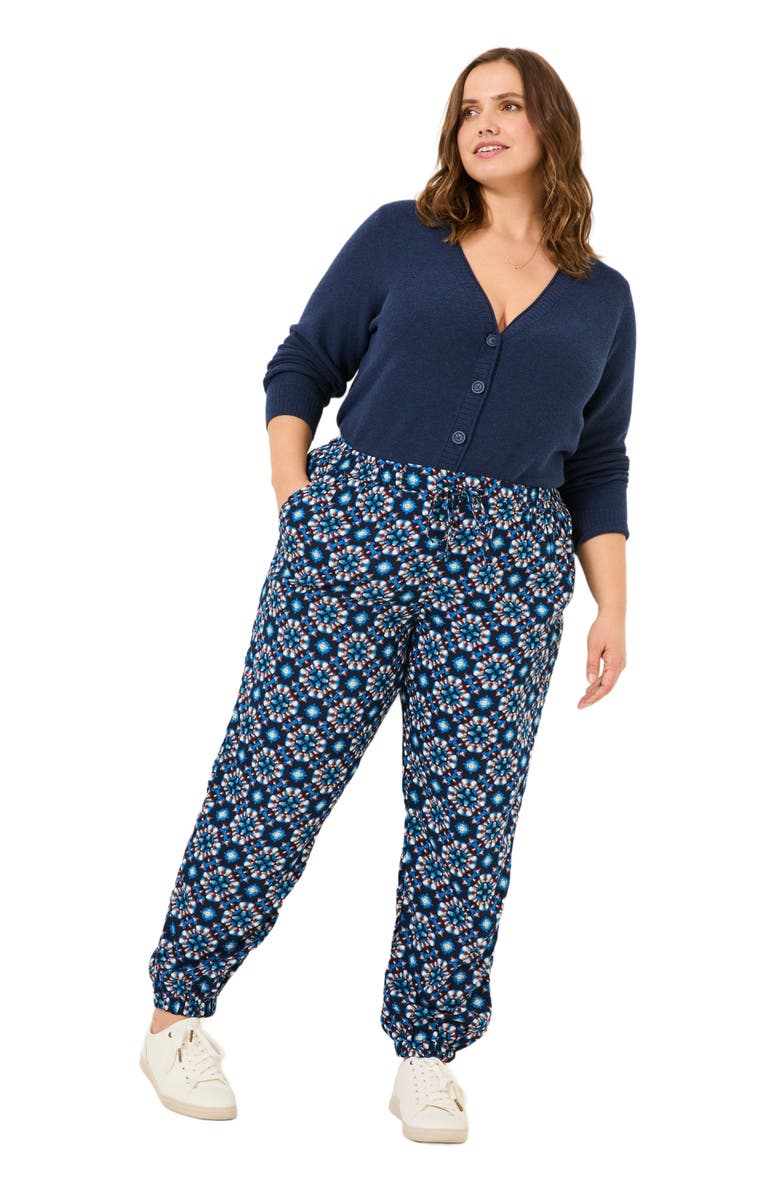 FatFace Plus Size Lyme Batik Geo Trouser Pant, Main, color, 