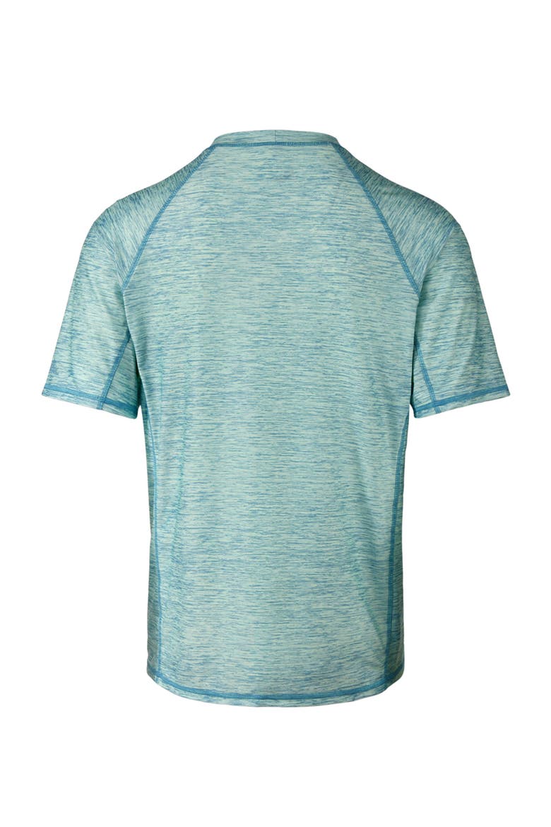 Short Sleeve Crew Sun & Swim Shirt, Alternate, color, Lagoon Jaspe