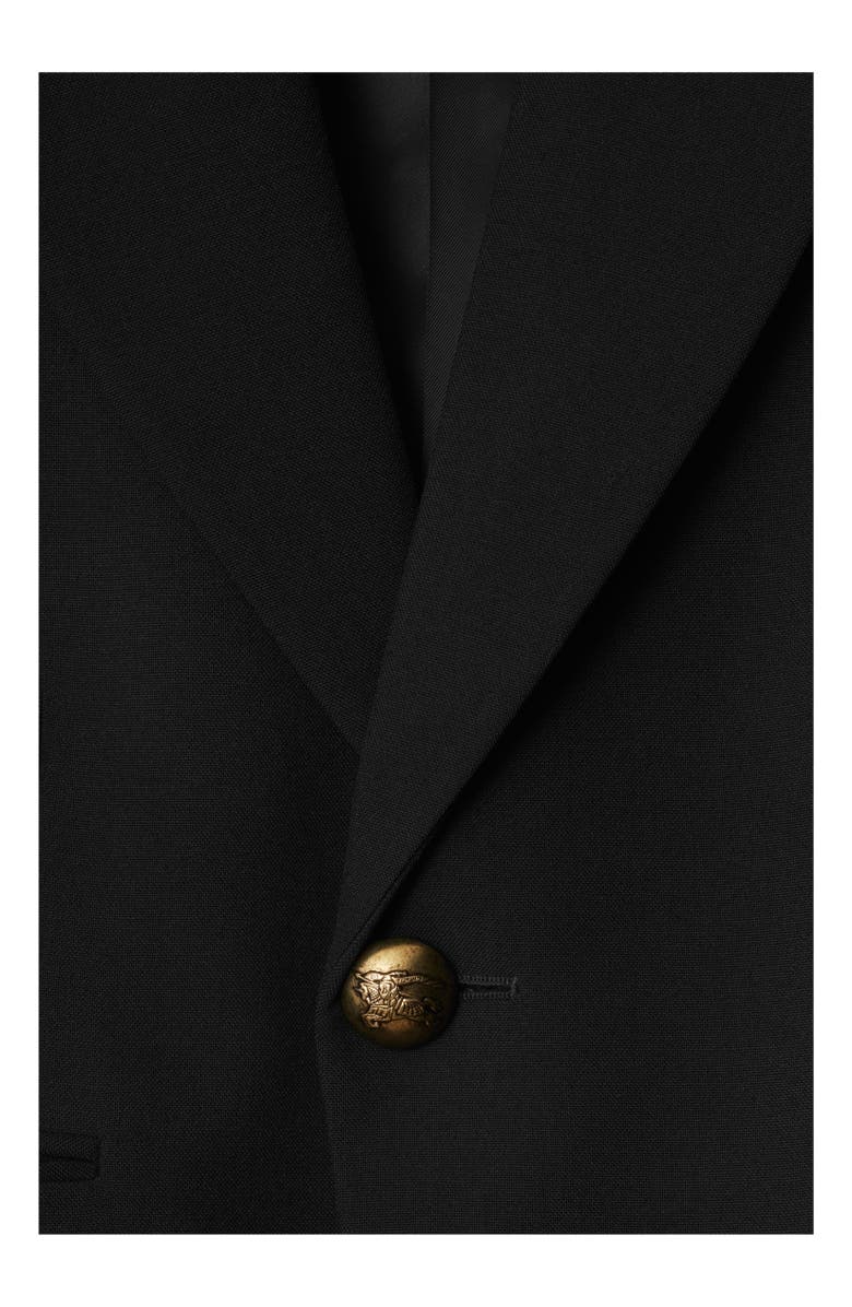 Burberry Wool Tailored Jacket, Alternate, color, Black