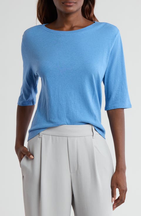 Relaxed Elbow Sleeve T-Shirt