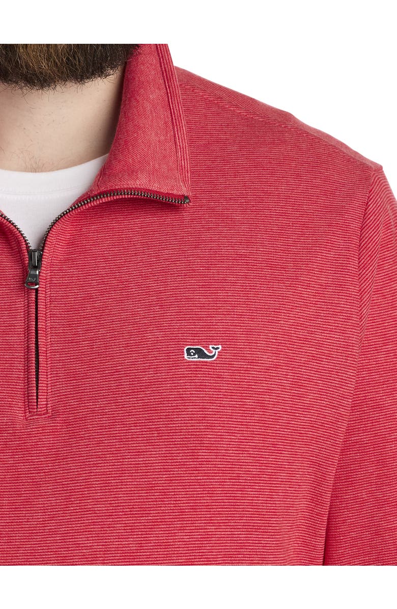 vineyard vines Big & Tall Saltwater 1/4-Zip Pullover, Alternate, color, Red Velvet