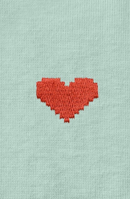 Dalix Womens Pixel Heart Jersey Relaxed Tee