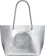 Tory Burch Ella Metallic Faux Leather Tote
