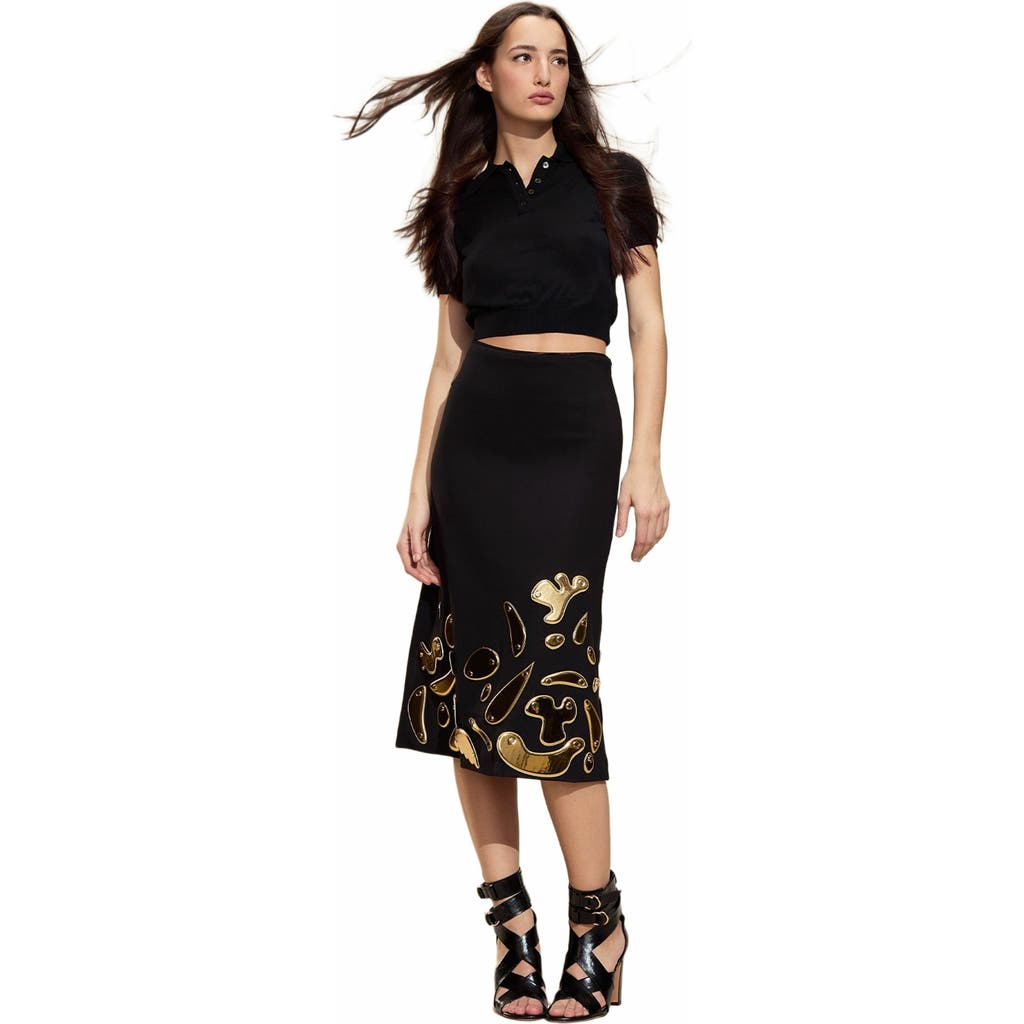 Cynthia Rowley Calypso Midi Skirt in Black  product