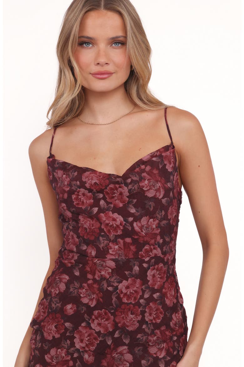 Esmeralda Floral Print Slipdress, Alternate, color, PINK FLORAL