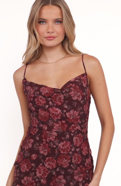Petal And Pup Petal & Pup Esmeralda Floral Print Slipdress In Red