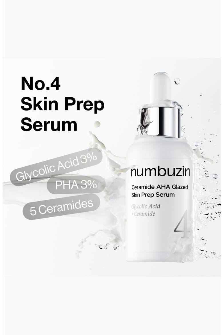 No.4 Ceramide AHA Glazed Skin Prep Serum, Alternate, color, NO COLOR