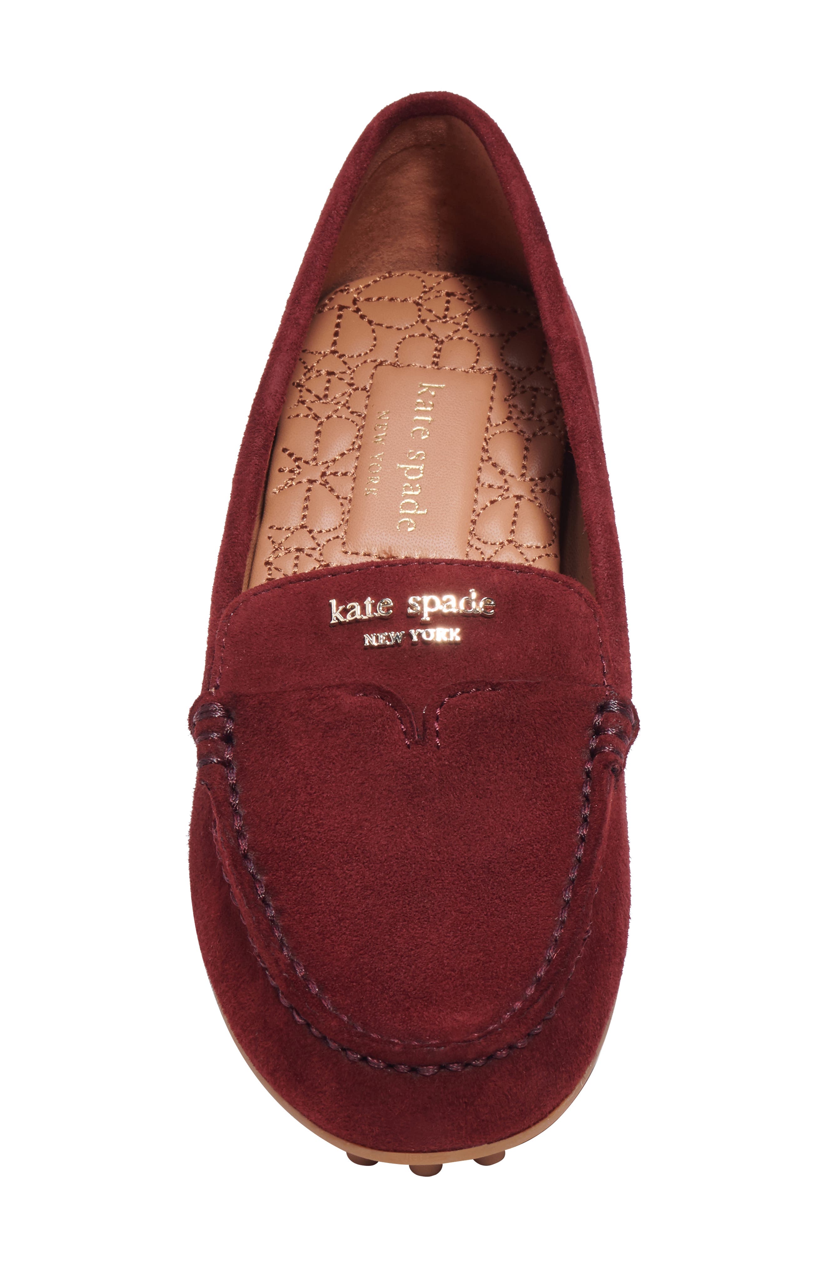 deck driving loafer, Alternate, color, DARK MERLOT
